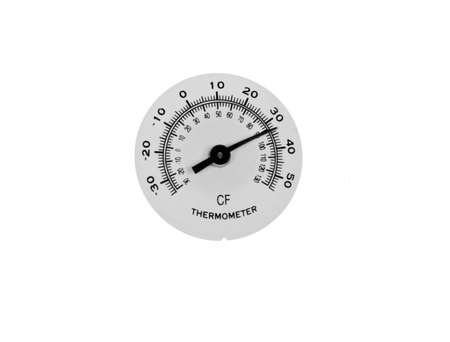 Thermometer isolated on a white  の写真素材