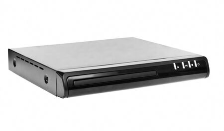Photo of the dvd player over the white background