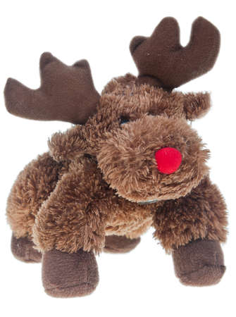 elk a toy on a white background の写真素材