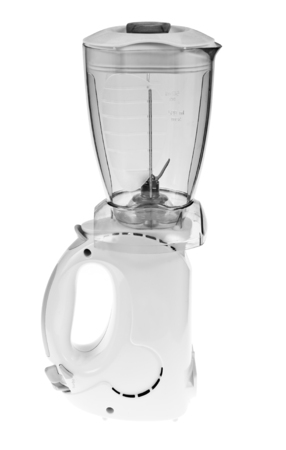 Electric mixer isolated on white の写真素材