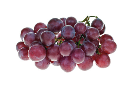 A cluster of grapes on a whiteの写真素材