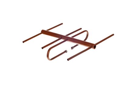 Television antenna on white background isolatedの写真素材