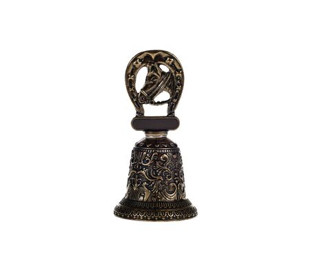 Decoration bell. Isolated white background.の写真素材