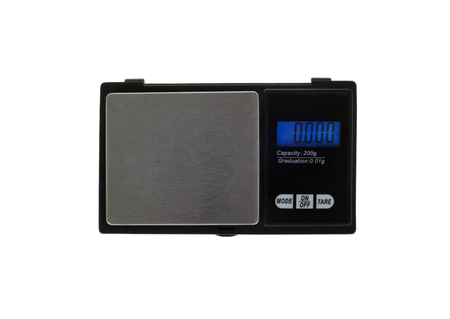 Weight Measurement on a digital scale,の写真素材