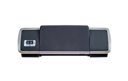 Printer on Isolated White Background