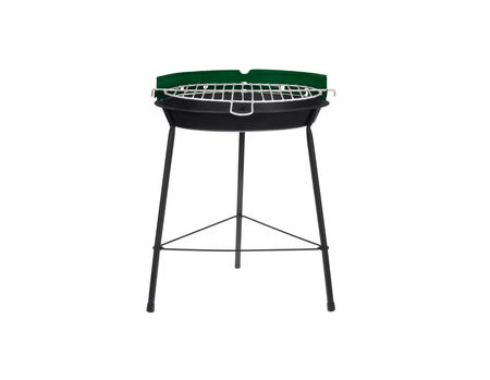 Barbecue grill on white backgroundの写真素材