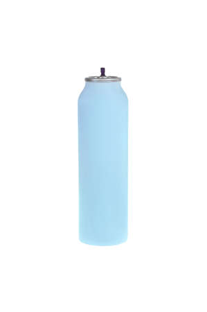 Aluminum spray can isolated on the white background