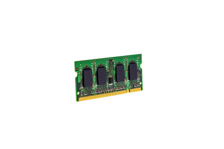 DDR RAM memory module isolated on white background