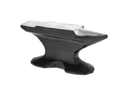 Anvil on a white background.の写真素材