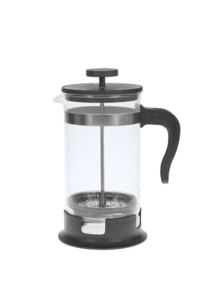 Isolated on the white background coffee maker.の写真素材