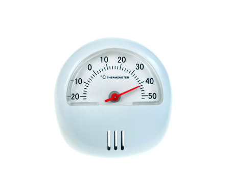Thermometer isolated on a white.の写真素材