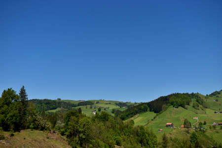 Panorama in the Canton Appenzell in Switzerland 7.5.2020の写真素材