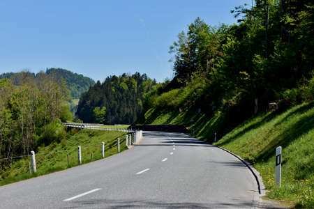 Panorama in the Canton Appenzell in Switzerland 7.5.2020の写真素材