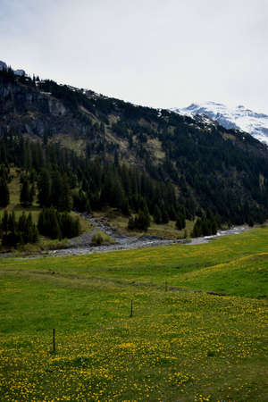 Natural scenery from the Canton Glarus in Switzerland 8.5.2020の写真素材