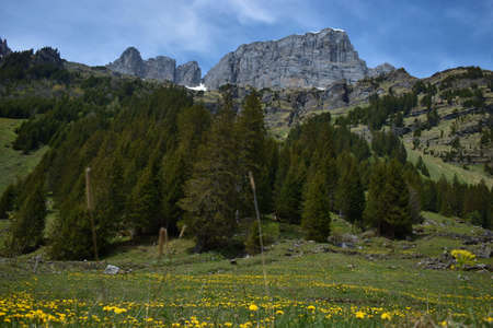 Natural scenery from the Canton Glarus in Switzerland 8.5.2020の写真素材