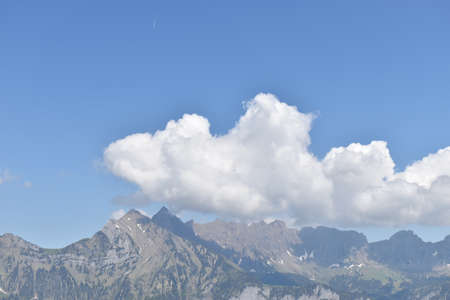 Beautiful alpine scenery at Flumsreberg in Switzerland 17.5.2020