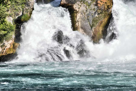 Rhine falls near Schaffhausen in Switzerland 20.5.2020の写真素材
