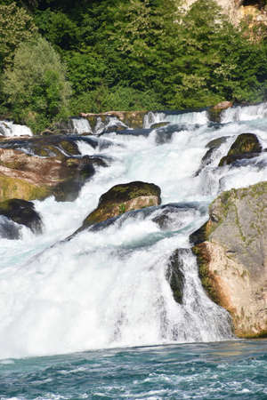 Rhine falls near Schaffhausen in Switzerland 20.5.2020の写真素材
