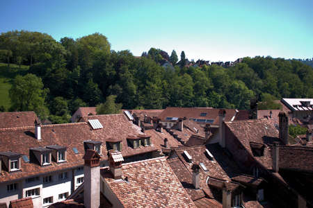 Countryside around the city of Bern in Switzerland 21.5.2020のeditorial素材