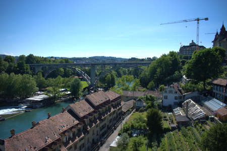 Countryside around the city of Bern in Switzerland 21.5.2020のeditorial素材