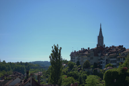 Countryside around the city of Bern in Switzerland 21.5.2020のeditorial素材