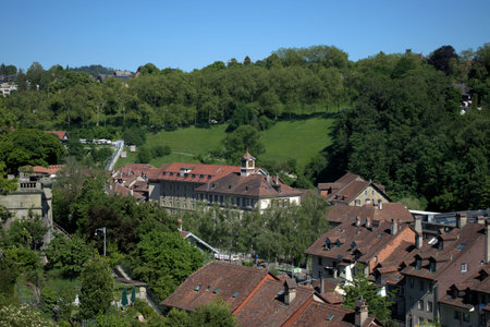 Countryside around the city of Bern in Switzerland 21.5.2020のeditorial素材