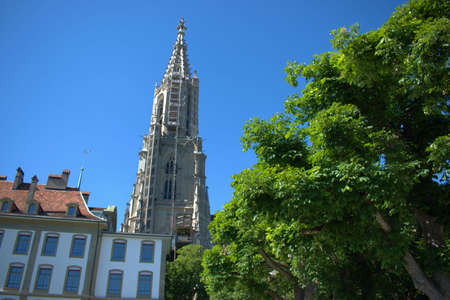 Popular catholic church in the center of Bern in Switzerland 21.5.2020のeditorial素材