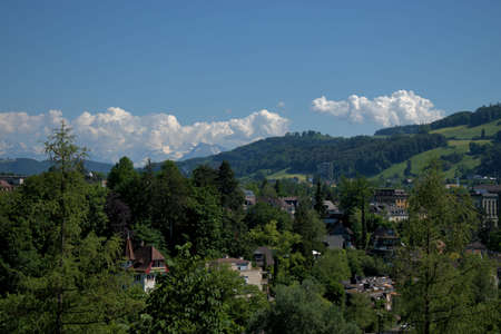 Countryside around the city of Bern in Switzerland 21.5.2020のeditorial素材