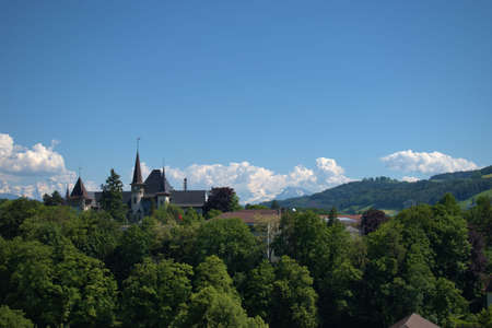 Countryside around the city of Bern in Switzerland 21.5.2020のeditorial素材