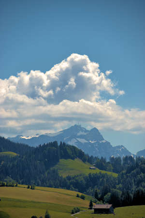 Fascinating alpine scenery from the Canton Appenzell in Switzerland 1.6.2020の写真素材