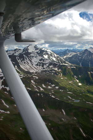 Fantastic view to the alps near Innsbruck in Austria 5.7.2020の写真素材