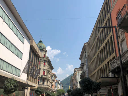 Exploring the city of Bellinzona in Switzerland 30.7.2020のeditorial素材