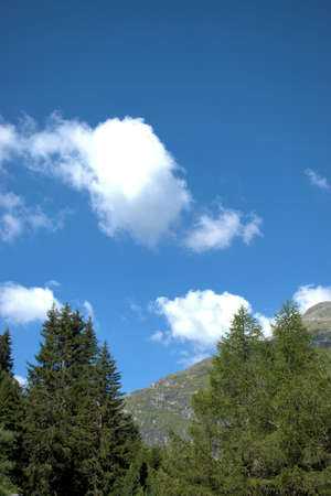 Peaceful landscape in Zervreila in Switzerland 31.7.2020の写真素材