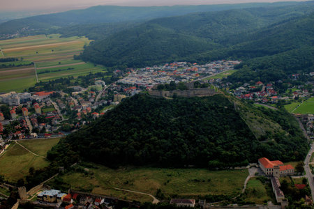 Historic old castle on a hill near Bratislava in Slovakia 11.9.2020のeditorial素材