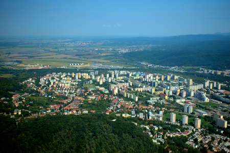 Flight over the city of Bratislava in Slovakia 12.9.2020