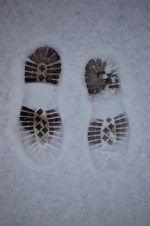 Walking in the fresh snow in Vaduz in Liechtenstein 14.1.2021