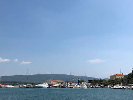 Beautiful day at the sea in Krk in Croatia 28.7.2018