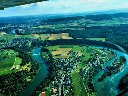 Exploring Switzerland in a small plane 30.7.2016の写真素材