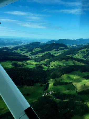 Exploring Switzerland in a small plane 30.7.2016の写真素材