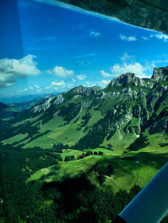Exploring Switzerland in a small plane 30.7.2016の写真素材