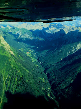 Incredible countryside in Austria from above 17.7.2016の写真素材