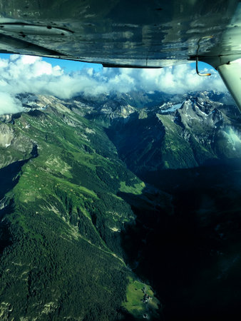 Incredible countryside in Austria from above 17.7.2016の写真素材