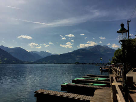 Beautiful view in Zell am See in Austria 24.8.2017