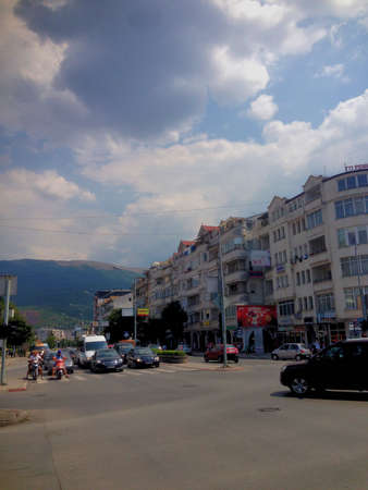 Exploring the downtown area of Ohrid in Macedonia 9.8.2015のeditorial素材