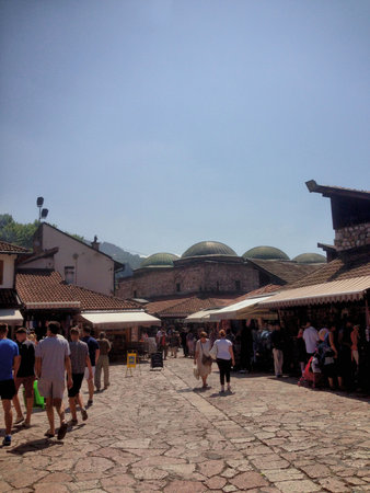 Exploring the city of Sarajevo in Bosnia and Herzegovina 1.8.2015のeditorial素材