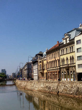Exploring the city of Sarajevo in Bosnia and Herzegovina 1.8.2015のeditorial素材