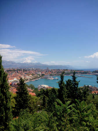Incredible panoramic view over Split in Croatia 30.7.2015