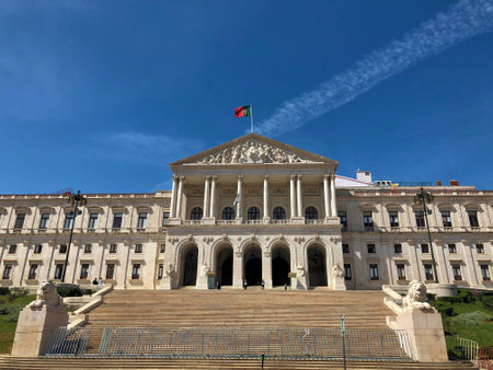 House of parliament in the city of Lisbon in Portugal 26.3.2019のeditorial素材