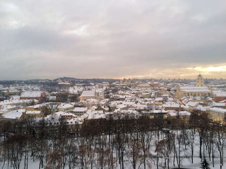 Fantastic scenery from the city of Vilnius in Lithuania in winter time 29.12.2015