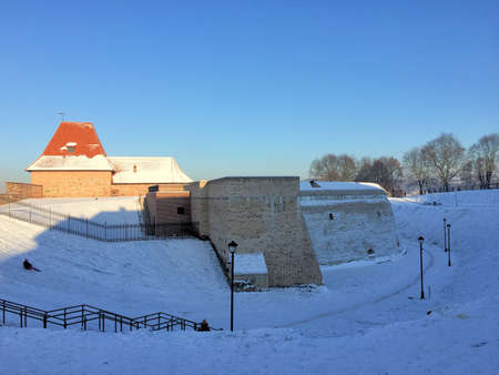 Historic old castle in the city of Vilnius in Lithuania 30.12.2015のeditorial素材